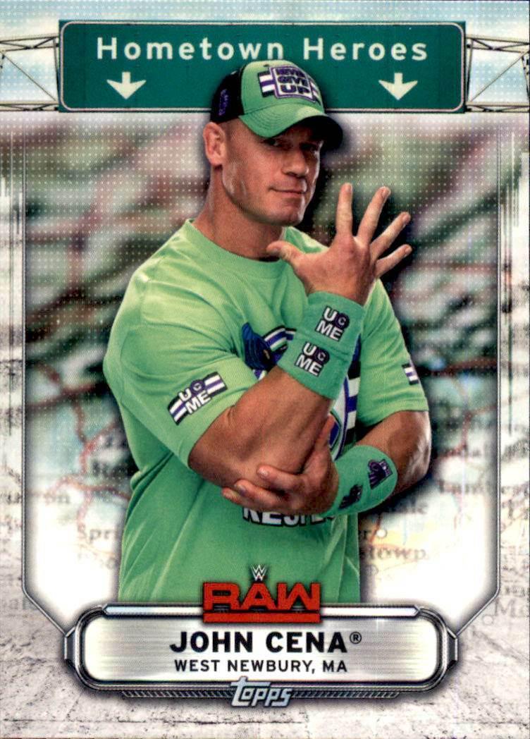 John Cena #HH-21 Wrestling Cards 2019 Topps WWE RAW Hometown Heroes