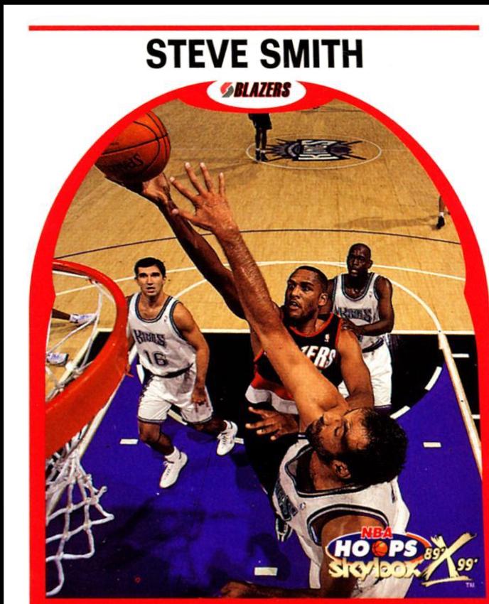 Steve Smith #7 Basketball Cards 1999 Hoops Decade