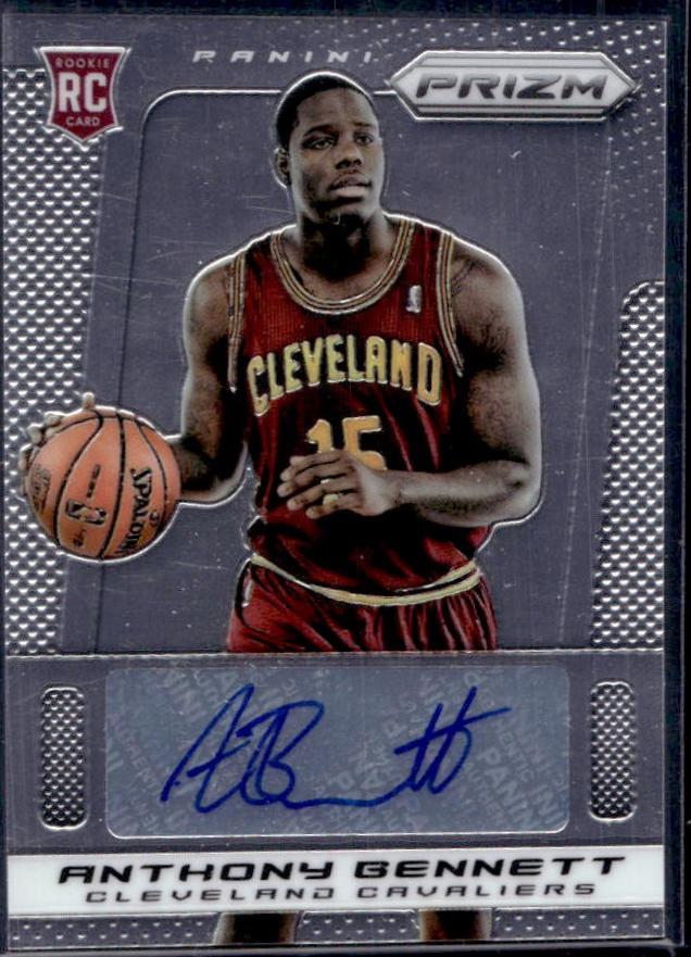Anthony Bennett #8 Basketball Cards 2013 Panini Prizm Autograph