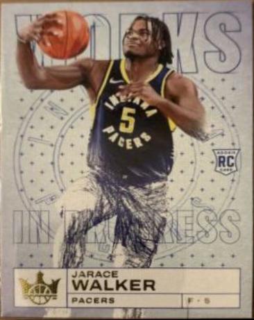 Jarace Walker #6 Basketball Cards 2023 Panini Court Kings Works in Progress