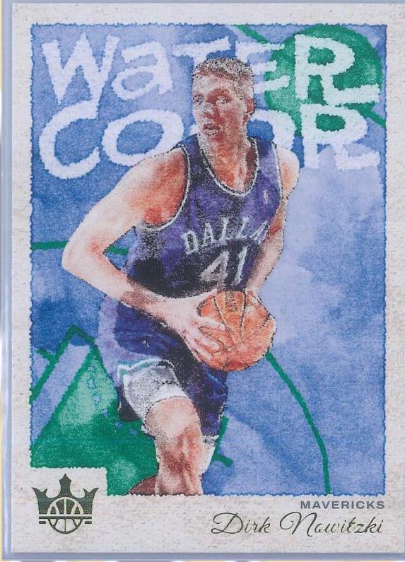 Dirk Nowitzki #5 Basketball Cards 2022 Panini Court Kings Water Color