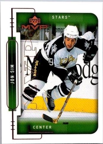Jon Sim #66 Hockey Cards 1999 Upper Deck MVP