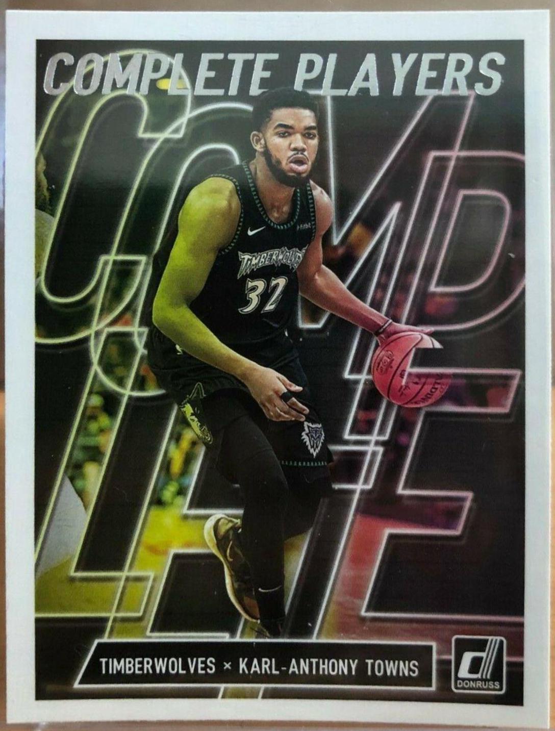 Karl Anthony Towns #2 Basketball Cards 2019 Panini Donruss Complete Players