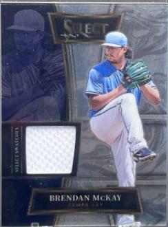 Brendan McKay #SELS-BM Baseball Cards 2022 Panini Select Swatches