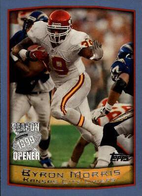 Byron Morris #6 Football Cards 1999 Topps Season Opener