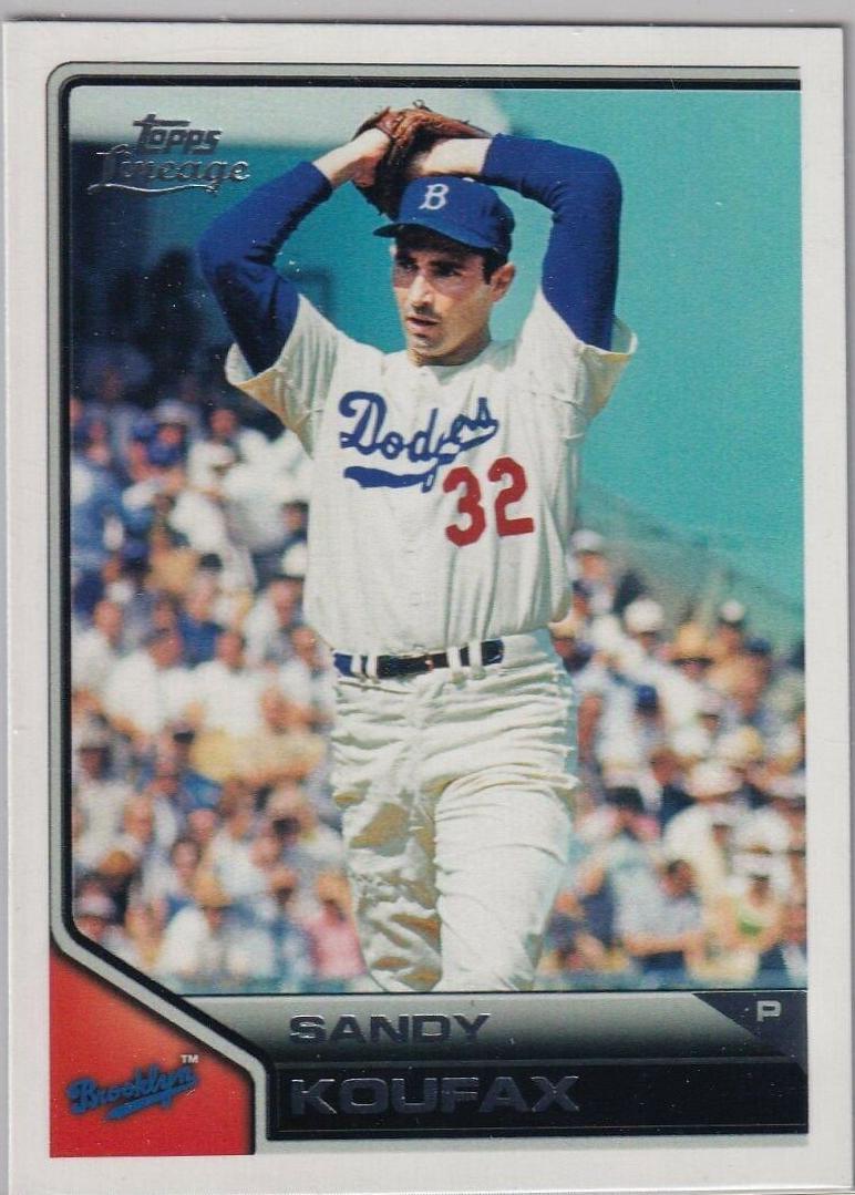 Sandy Koufax #1 Baseball Cards 2011 Topps Lineage