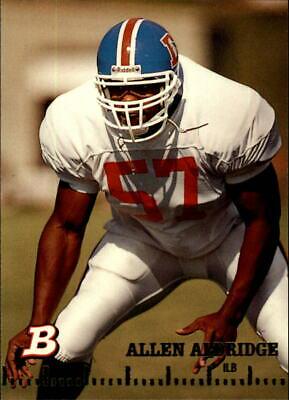 Allen Aldridge #28 Football Cards 1994 Bowman