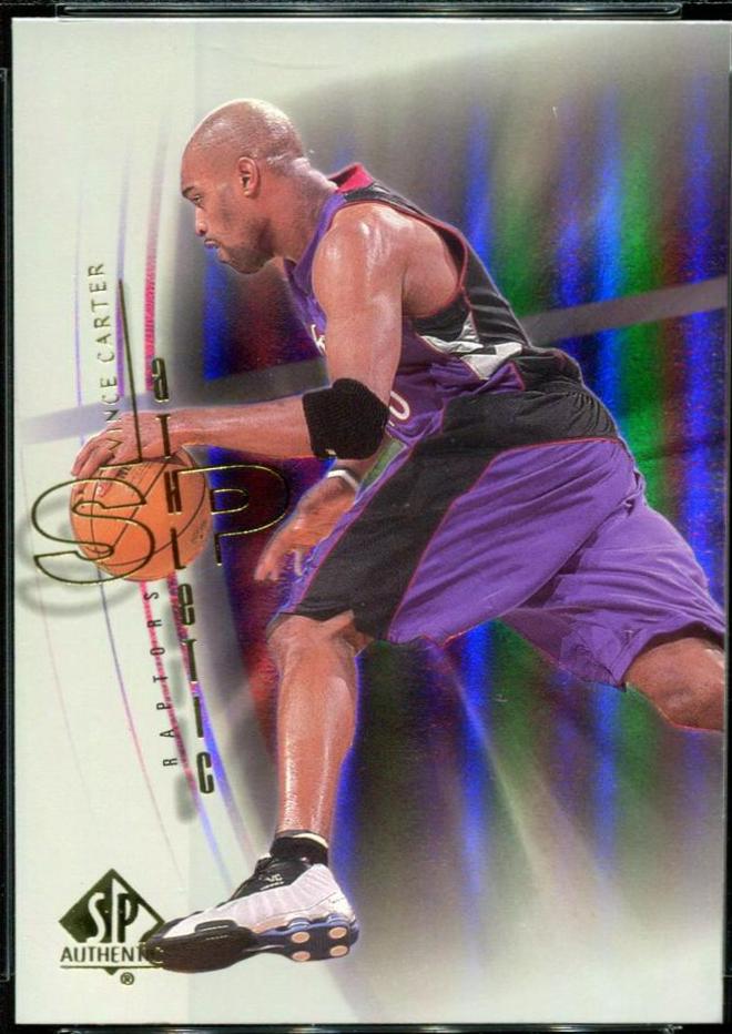 Vince Carter #A4 Basketball Cards 2000 SP Authentic SP Athletic