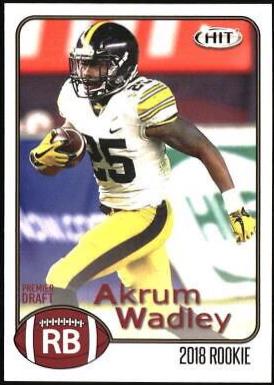 Akrum Wadley #24 Football Cards 2018 Sage Hit Premier Draft