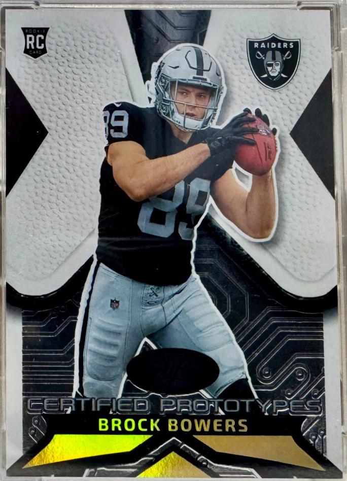 Brock Bowers #10 Football Cards 2024 Panini Certified Prototype