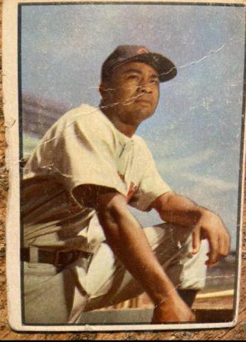 Larry Doby #40 Baseball Cards 1953 Bowman Color