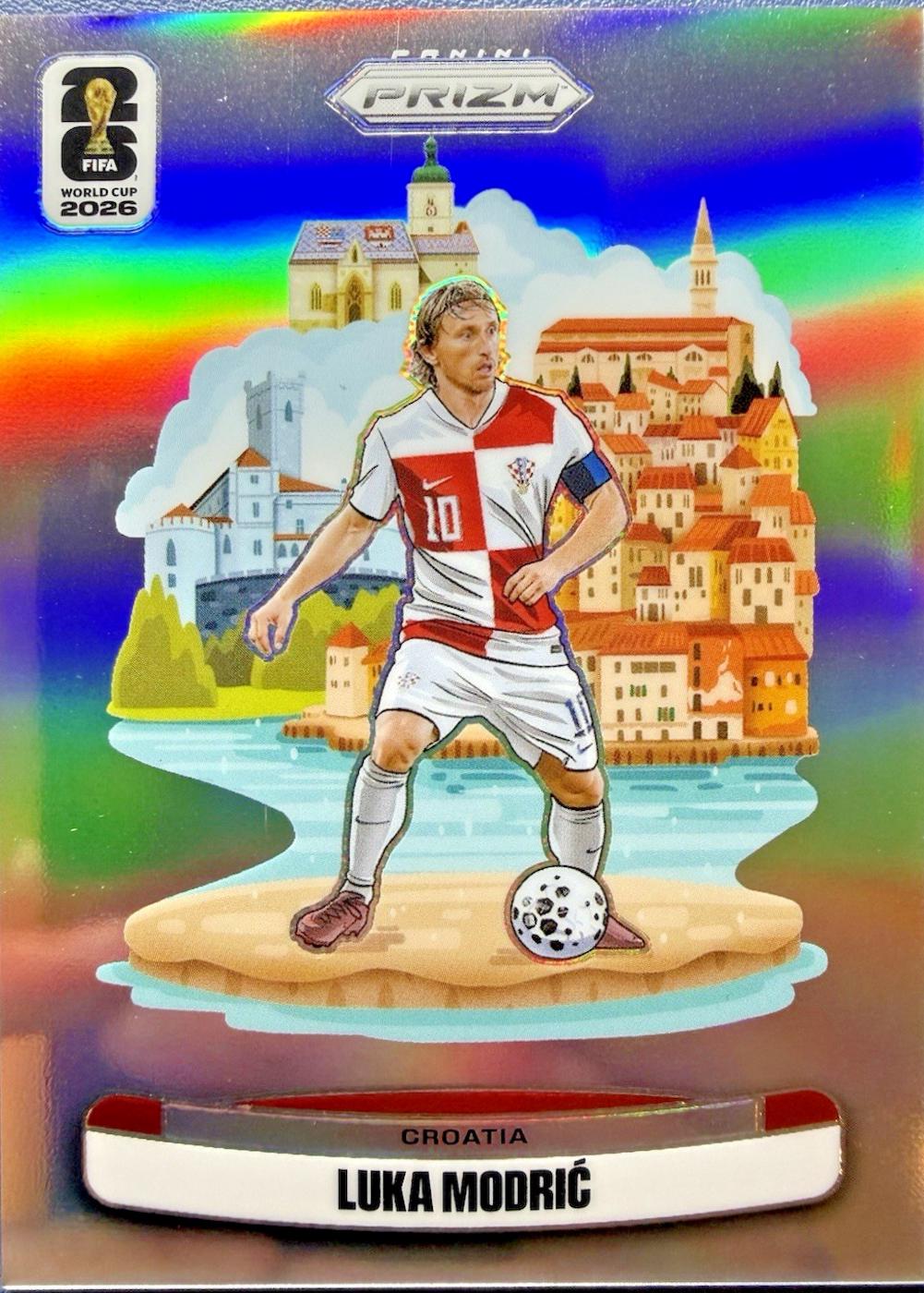 2026 Panini Prizm FIFA National Landmarks Luka Modric #5 card