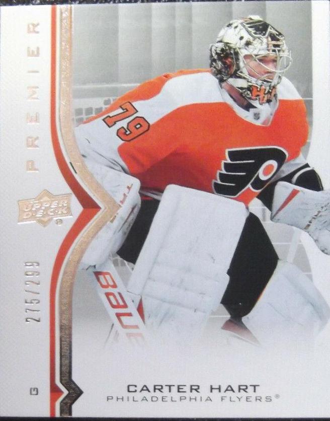 Carter Hart #2 Hockey Cards 2020 Upper Deck Premier