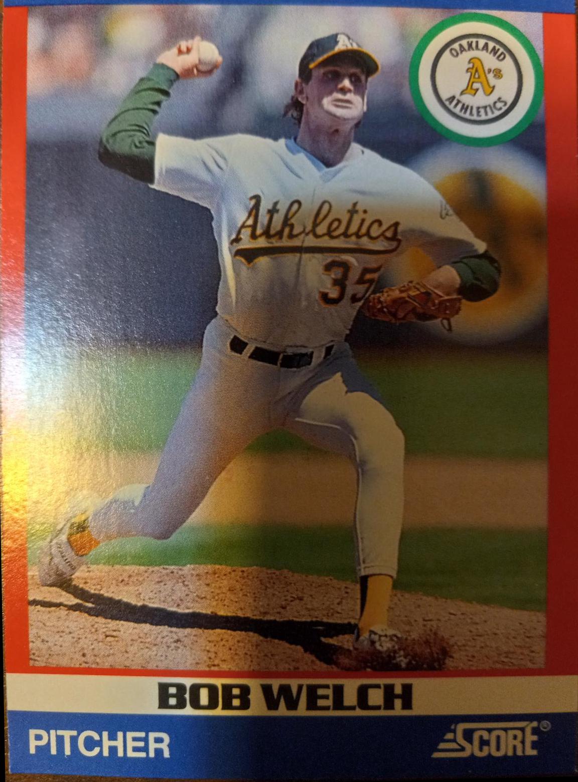 Bob Welch #49 Baseball Cards 1991 Score Superstars
