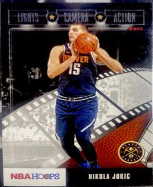 Nikola Jokic #28 Basketball Cards 2019 Panini Hoops Lights Camera Action