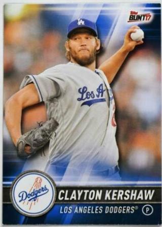 Clayton Kershaw #1 Baseball Cards 2017 Topps Bunt