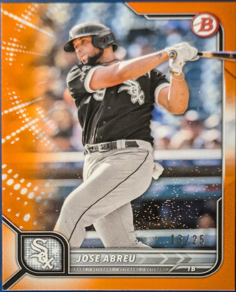 Jose Abreu #37 2022 Bowman Baseball