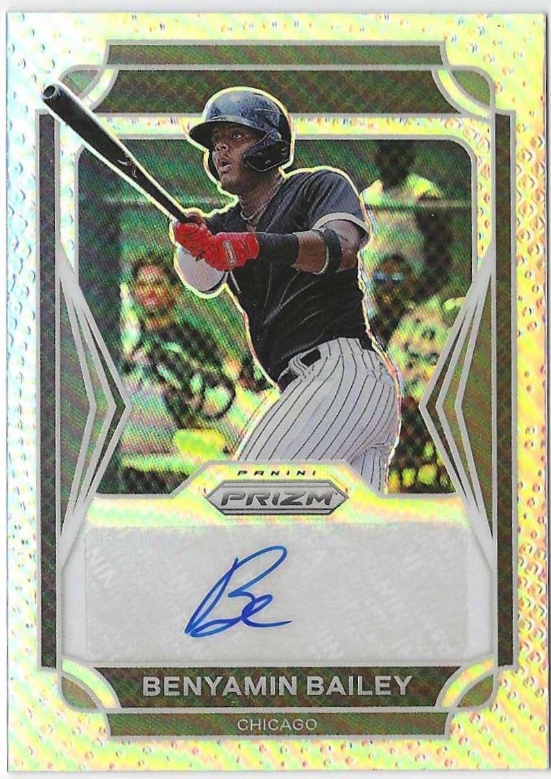 Benyamin Bailey #1 Baseball Cards 2021 Panini Prizm Draft Picks Autographs