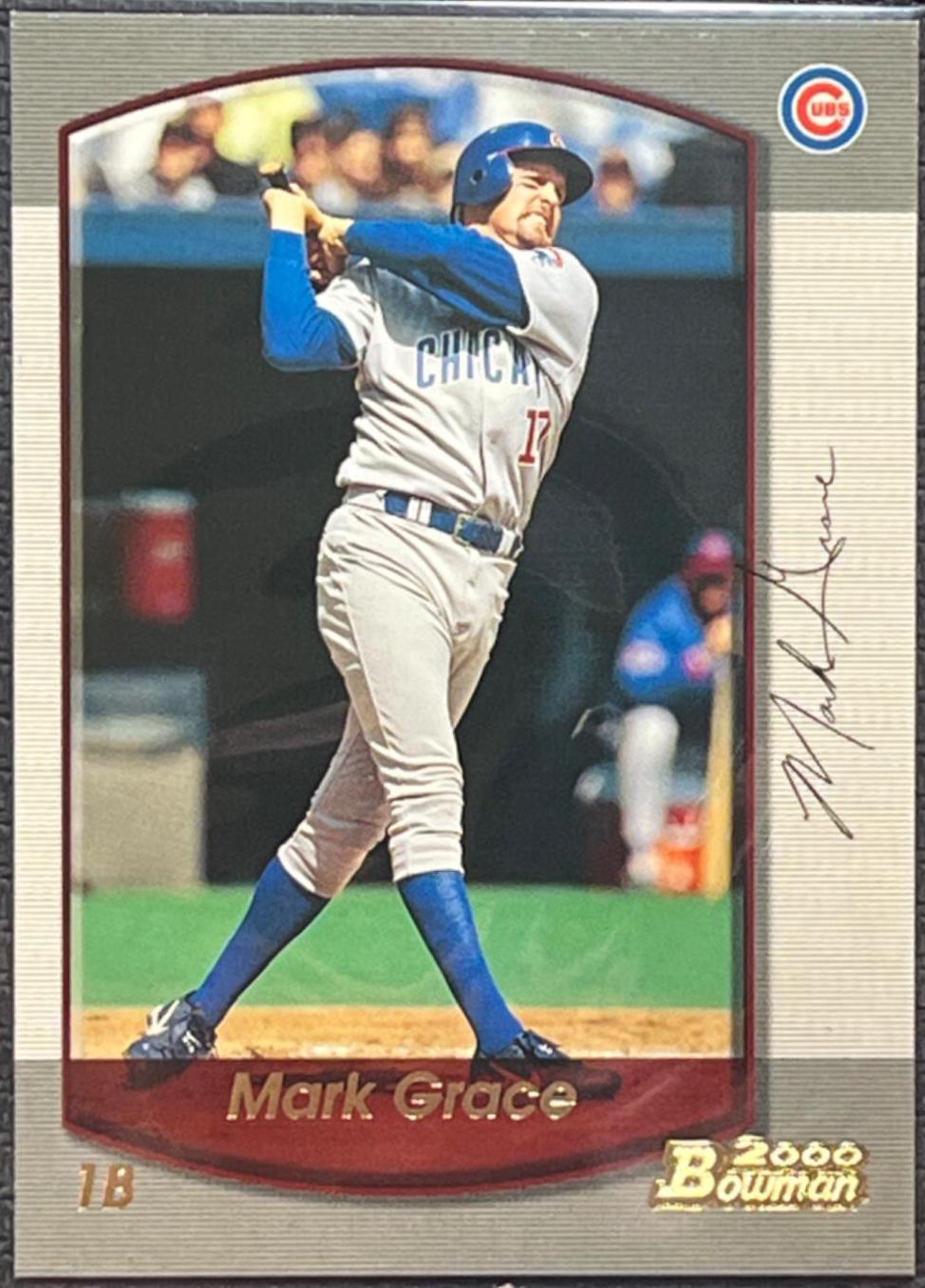 Mark Grace #20 Baseball Cards 2000 Bowman