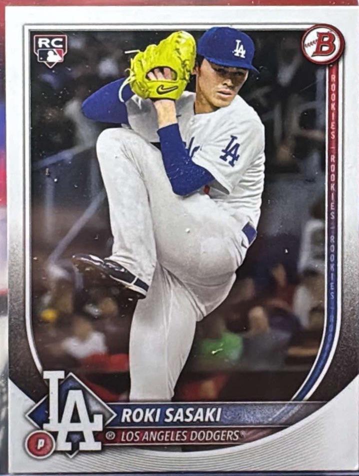 Roki Sasaki #12 Baseball Cards 2025 Bowman