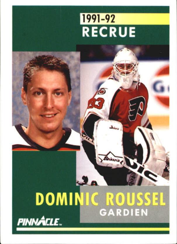 Dominic Roussel French #343 Hockey Cards 1991 Pinnacle