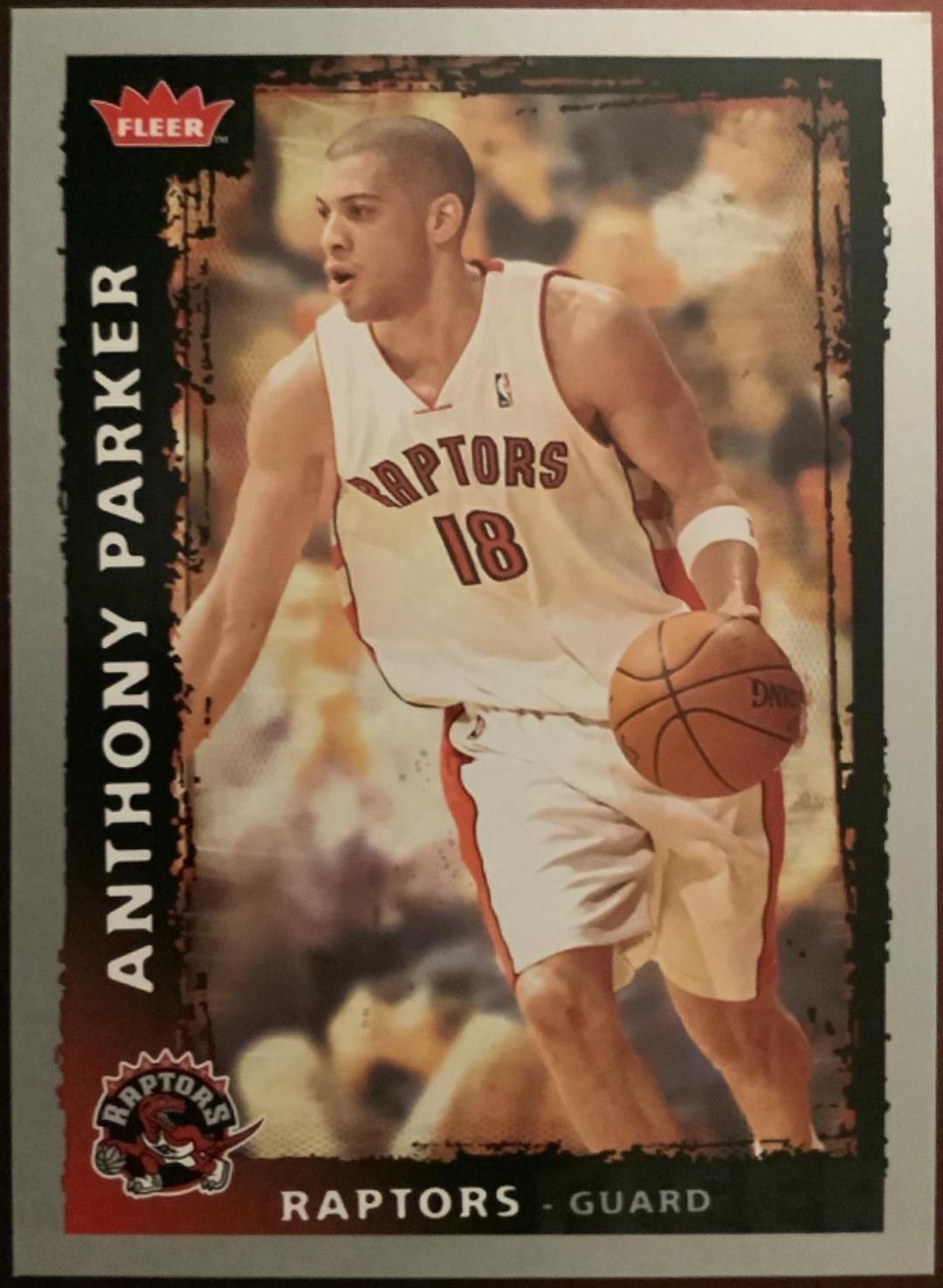 Anthony Parker #40 Basketball Cards 2008 Fleer