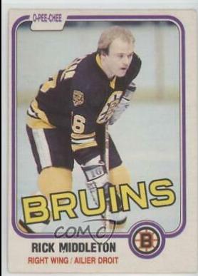 Rick Middleton #2 Hockey Cards 1981 O-Pee-Chee