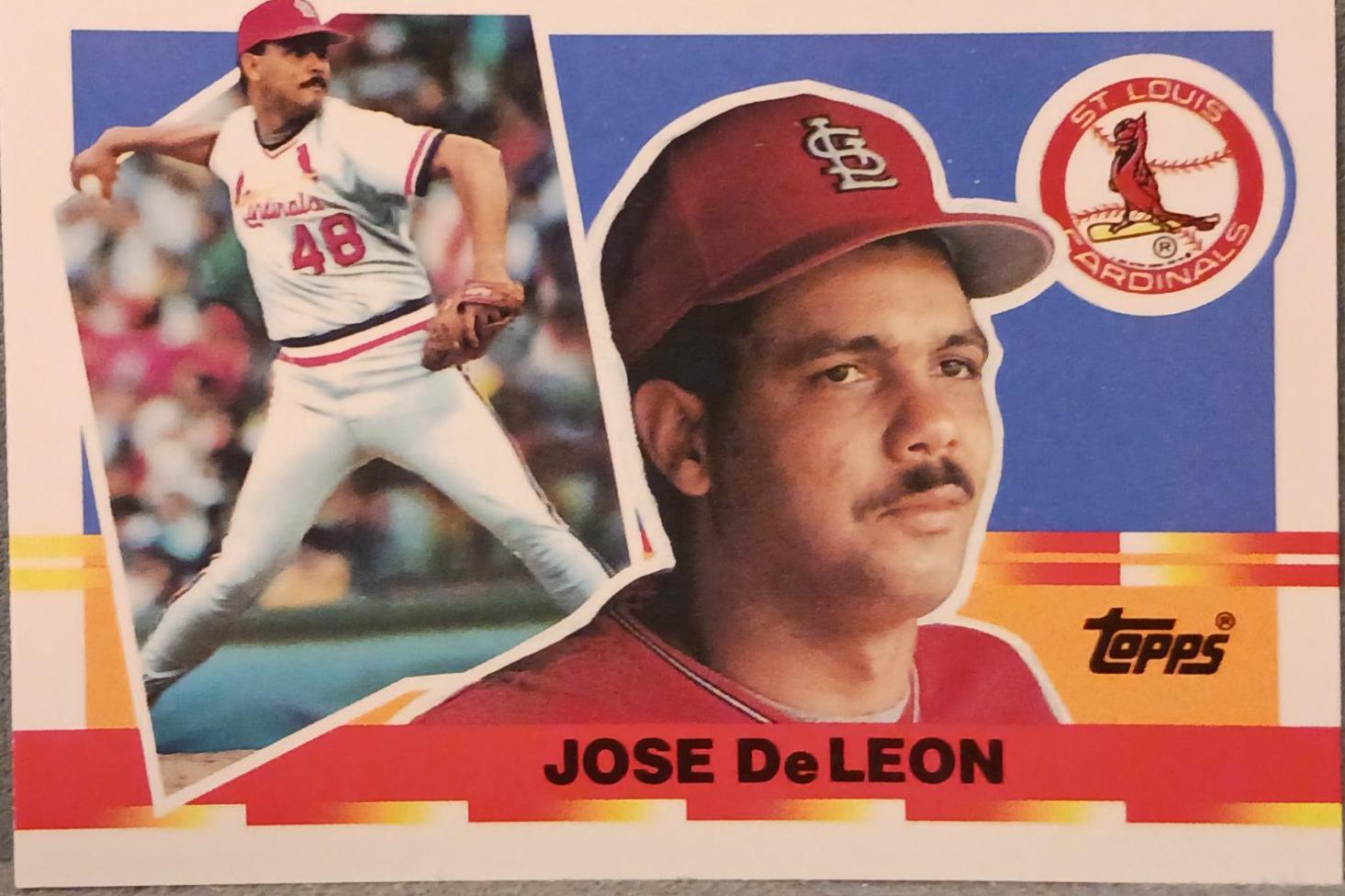 Jose DeLeon #31 Baseball Cards 1990 Topps Big Baseball