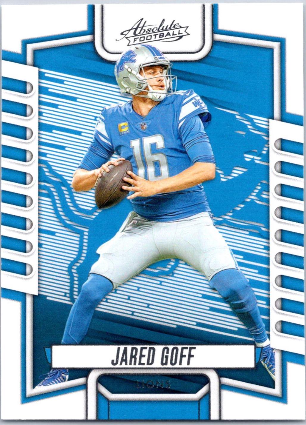 Jared Goff #31 Football Cards 2023 Panini Absolute