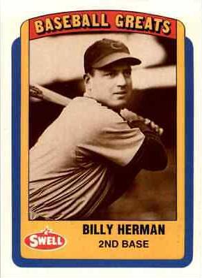 Billy Herman #59 1990 Swell Baseball Greats