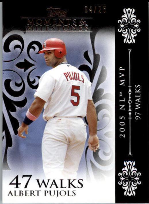 Albert Pujols #15 2008 Topps Moments & Milestones Baseball