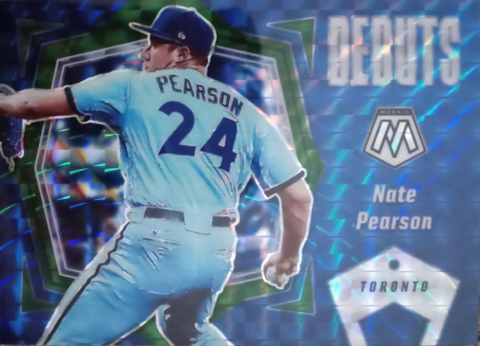Nate Pearson #PD9 Baseball Cards 2021 Panini Mosaic Debuts