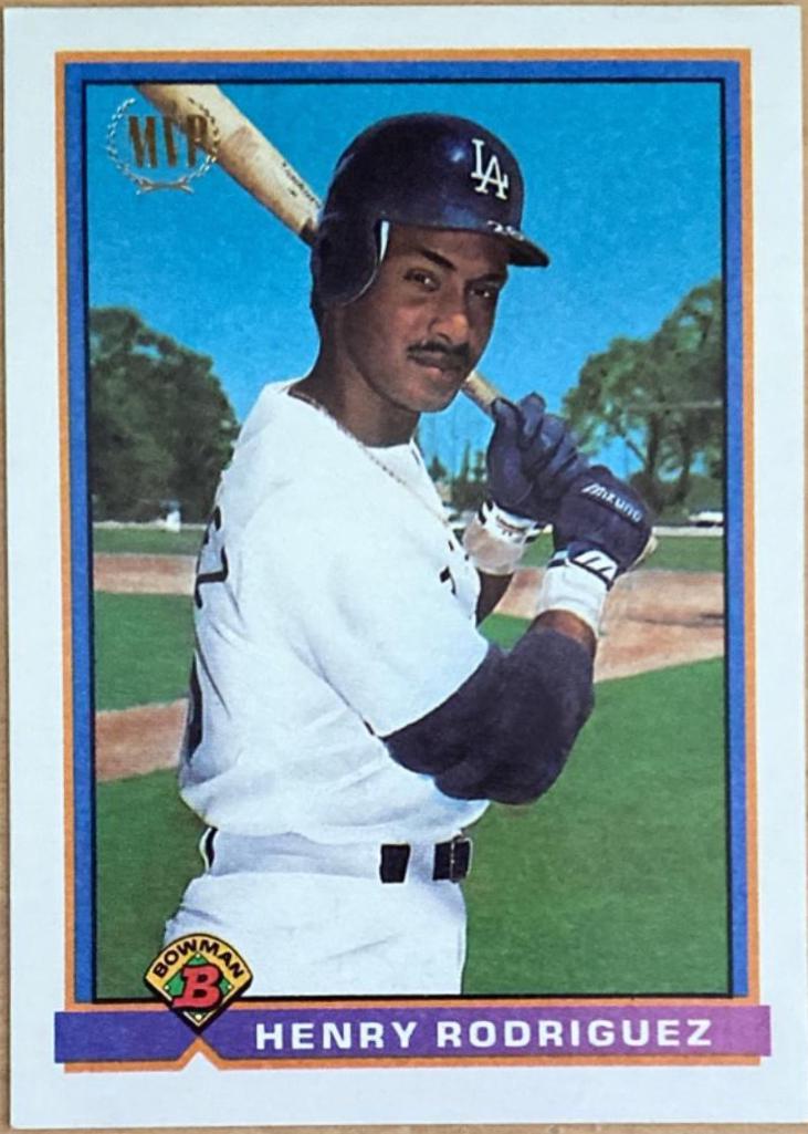 Henry Rodriguez #185 Baseball Cards 1991 Bowman