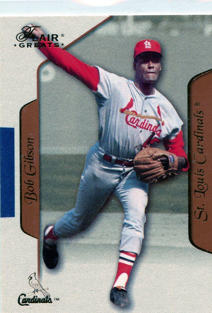 Bob Gibson #45 Baseball Cards 2003 Flair Greats