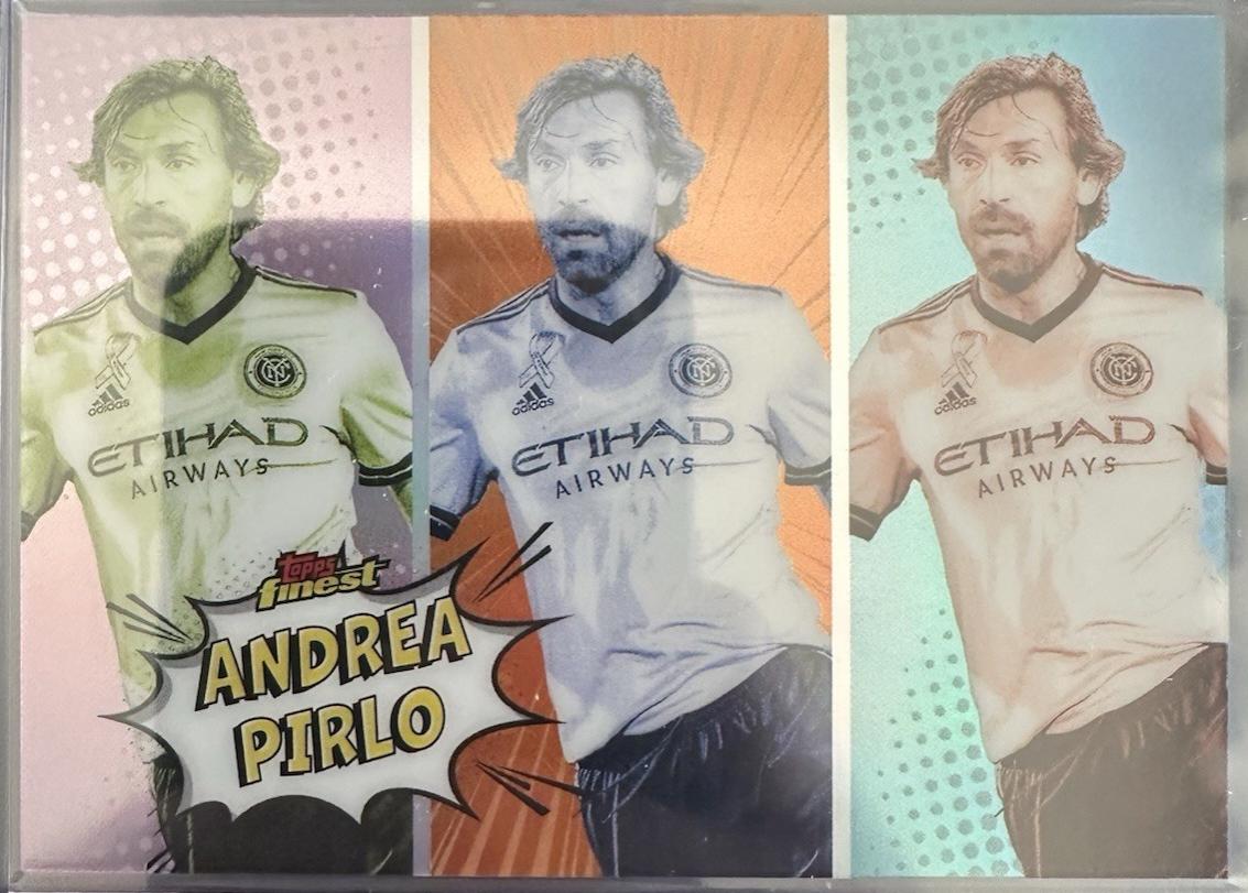 Andrea Pirlo #PA-1 Soccer Cards 2024 Topps Finest MLS Pop Art