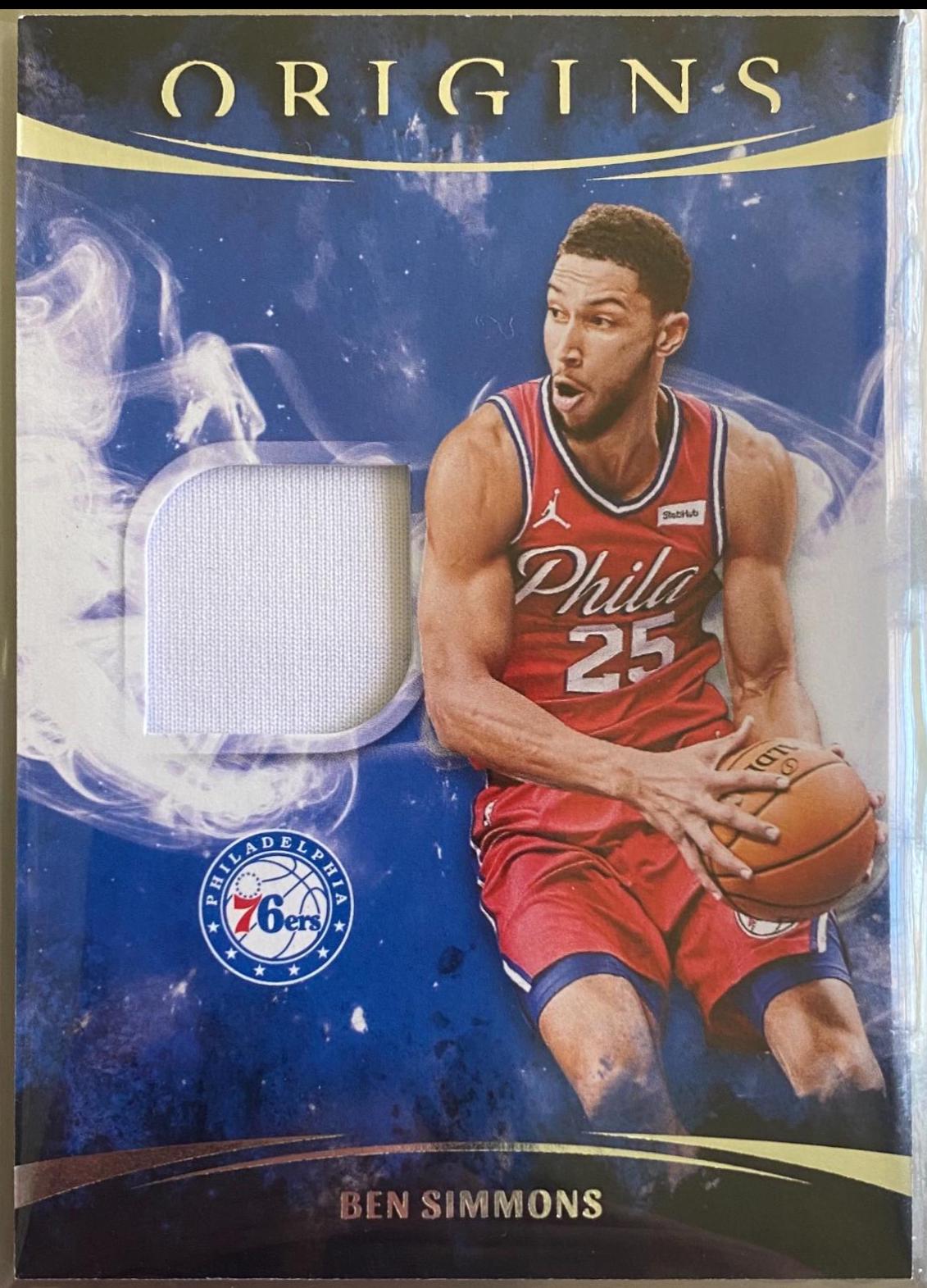 Ben Simmons #OM-BSM Basketball Cards 2021 Panini Origins Memorabilia