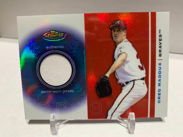 Greg Maddux #FRJ-GM Baseball Cards 2003 Finest Uniform Relics