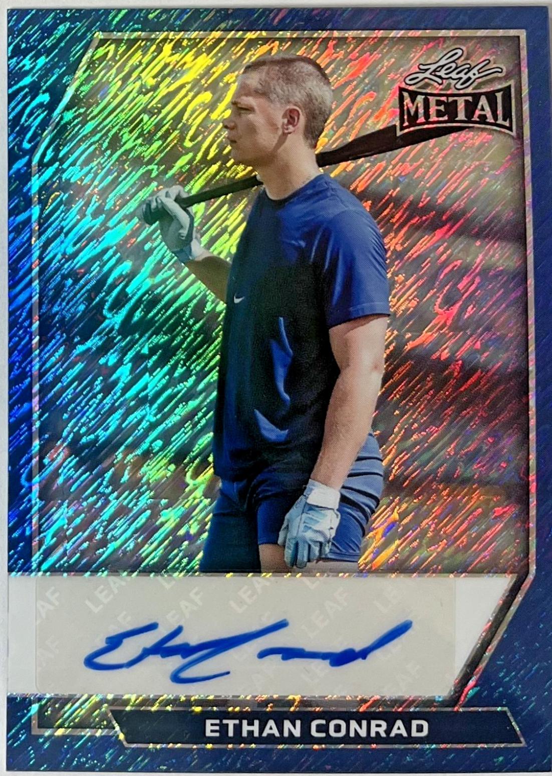 Ethan Conrad #BA-EC1 2026 Leaf Metal Autograph Baseball