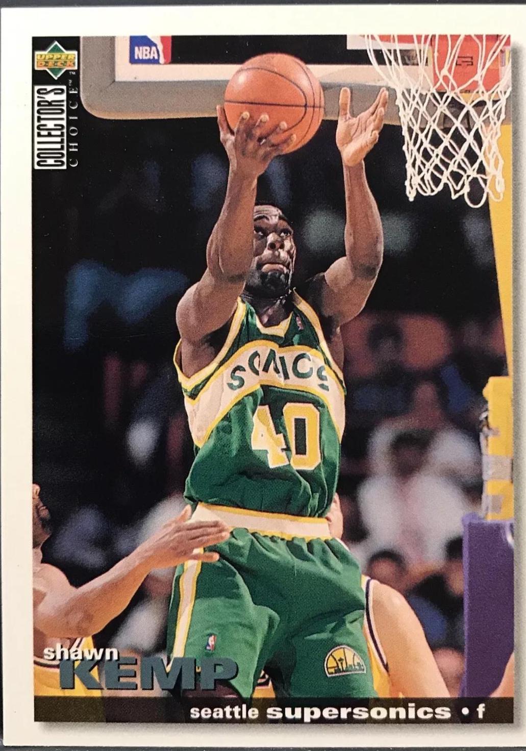 Shawn Kemp #40 Basketball Cards 1995 Collector's Choice