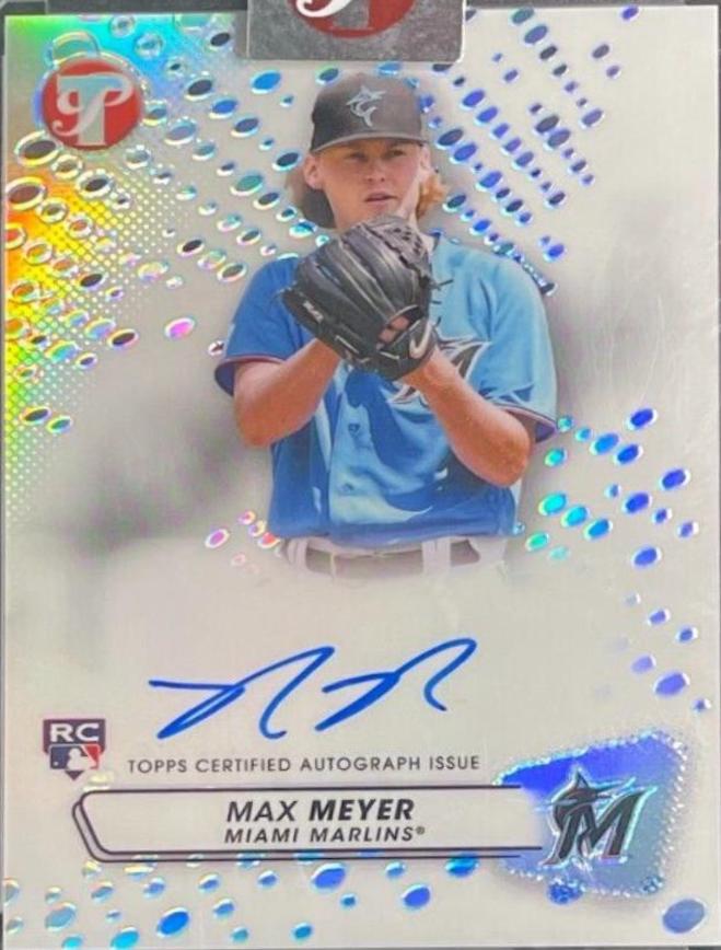 Max Meyer #PA-MME Baseball Cards 2023 Topps Pristine Autographs