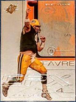 Brett Favre #34 Football Cards 2001 Spx