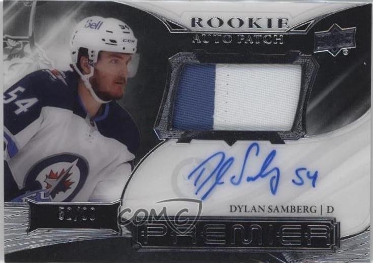 Dylan Samberg #AHR-DS 2022 Upper Deck Premier Acetate Rookie Auto Patch Horizontal Hockey