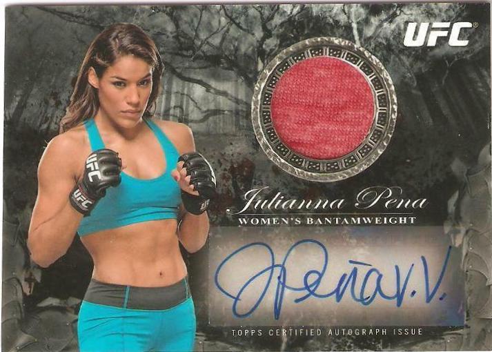 Julianna Pena #BAR-JP Ufc Cards 2014 Topps UFC Bloodlines Autograph Relics