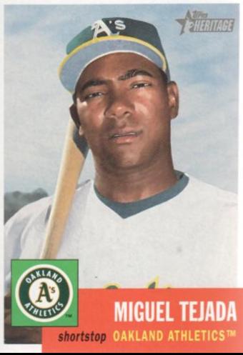 Miguel Tejada #68 Baseball Cards 2002 Topps Heritage