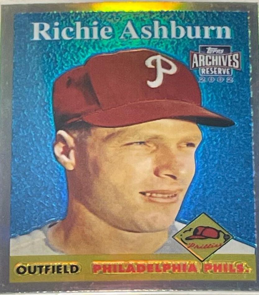 Richie Ashburn #38 Baseball Cards 2002 Topps Archives Reserve