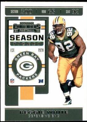 Reggie White #2 Football Cards 2019 Panini Contenders