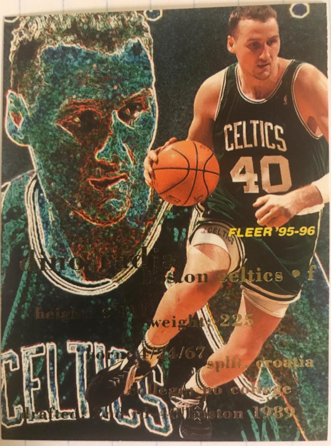 Dino Radja #11 Basketball Cards 1995 Fleer