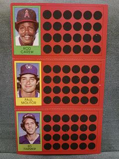 Rod Carew, Paul Molitor, Ed Farmer #18, 35, 54