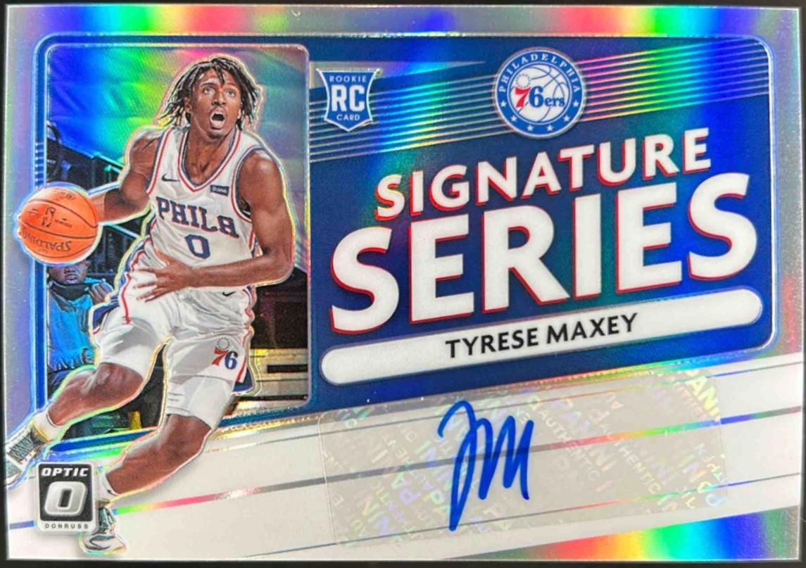 Tyrese Maxey #SS-TYM 2020 Panini Donruss Optic Signature Series Basketball