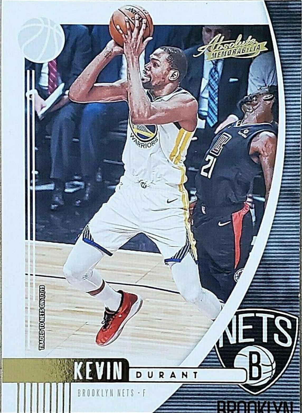 Kevin Durant #4 Basketball Cards 2019 Panini Absolute Memorabilia